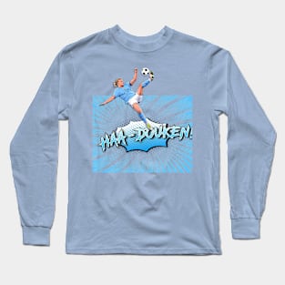 Ballers - Erling Haaland - Manga/Video Game Style - HAA-DOUKEN! Long Sleeve T-Shirt